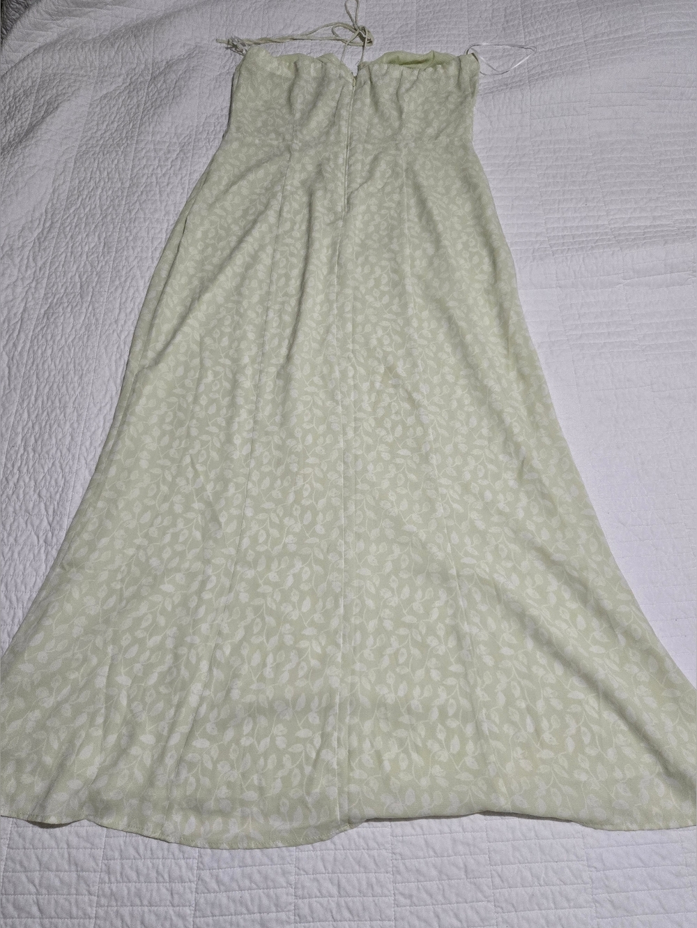Abercrombie & Fitch Strapless Pale Mint Floral Maxi Dress - Picture 6 of 8